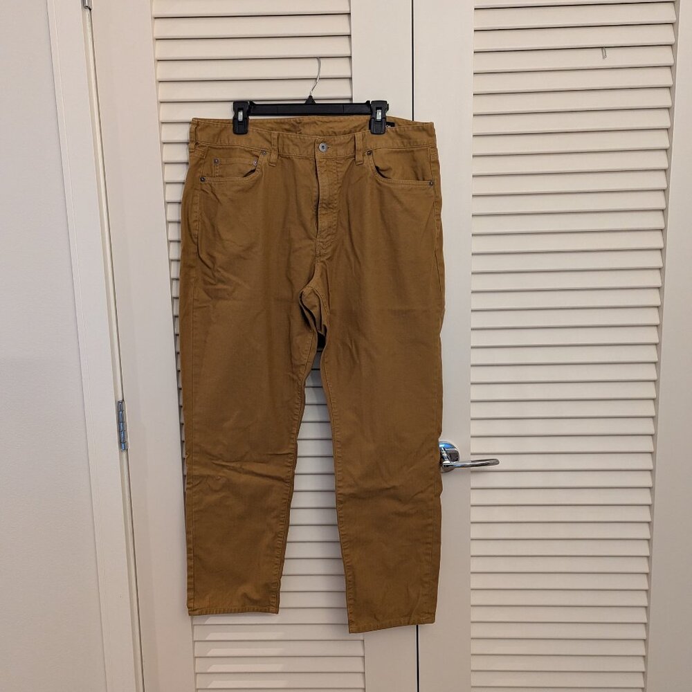 Men's Bonobos Lightweight Athletic Fit Pant, Muted Mustard, Size 38x30